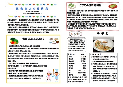 2022年5月給食だより